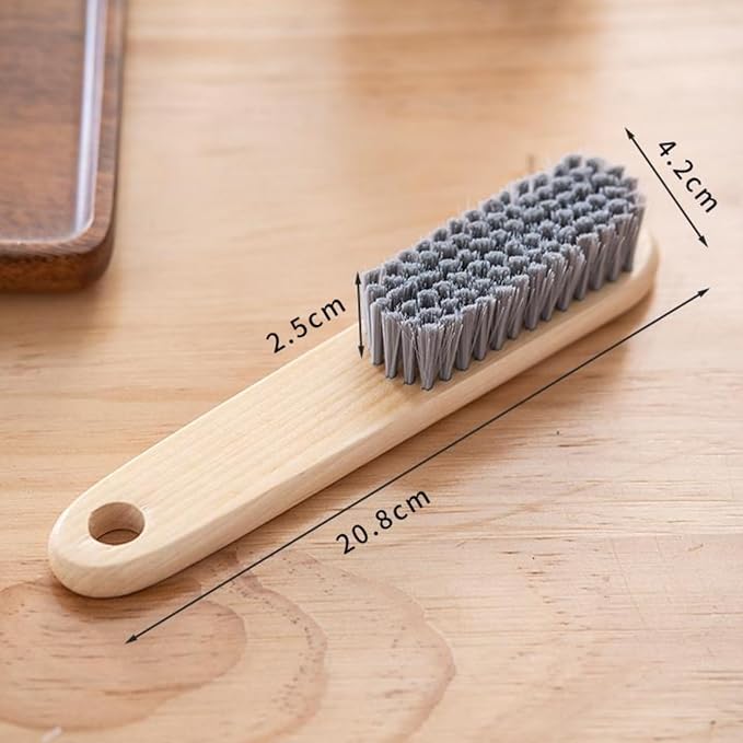 2PCS Wood Laundry Brush, Long Handle Clothing Stain Remover Scrubber, Soft Bristle for Scrubbing Out Tough on Delicate, Easy to Grip Hand Washing Clothes-Ruum Studio Home