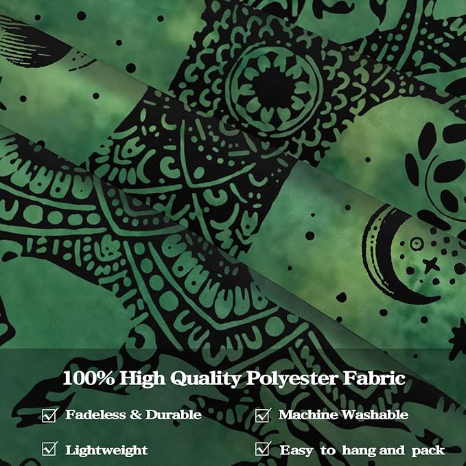 Lunerfex Tree of Life Mandala Tapestry Boho Tapestry for Bedroom Green Tapestries Wall Hanging Living Room Wall Art and Home Decor 70x90-Ruum Studio Home
