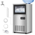 Ice Machine Commercial Ice Maker Machine, 150 Lbs /24H, 30 lbs Bin, Under Counter Built-in or Freestanding, Stainless Steel Household Use, Restaurant Bar Kitchen Cafe-Ruum Studio Home