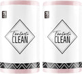 Fantasticlean Microfiber Cleaning Cloth Roll -150 Sheets, Tear Away Microfiber Towels, 12" x 12", Reusable Washable, Ultra Absorbent Dish Rags for Car, Home, Garage or Shop (2 Rolls of Pink)-Ruum Studio Home