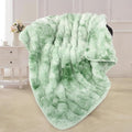 Bcareself Faux Fur Blanket Two Sided Ultra Soft Fluffy Reversible Fuzzy Throw Blanket for Women Men Double Sided Ombre Faux Luxe Faux Fur Thick Minky Blanket for Couch Bed-Ruum Studio Home
