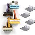 Floating Invisible Bookshelf Wall Mounted (Set of 4) - Aluminum - Turn Books into Floating Shelves-Ruum Studio Home