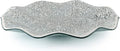 MDLUU Mosaic Centerpiece Tray, 11.6" Decorative Glass Plate, Home Decor Glass Bowl for Dining Room Table, Coffee Table, Gift (Silver)-Ruum Studio Home