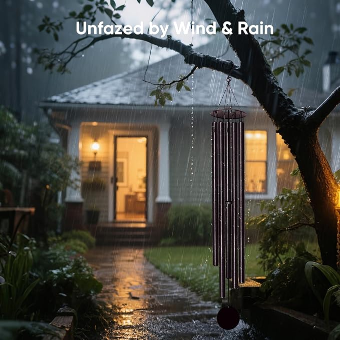 Large Wind Chimes for Outside Deep Tone, 65" Deep Tone Wind Chimes for Outside Porch Garden Patio Balcony Memorial Room Decor, Memorial Sympathy Gift for Loss of Loved One-Ruum Studio Home