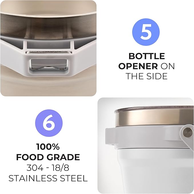 Large Insulated Ice Bucket with Lid – Stainless Steel Ice Bucket and Scoop – Ice Buckets for Parties, Bars – Ice Bucket with Lid and Scoop – Outdoor Ice Bucket, Cocktail Use (Black)-Ruum Studio Home