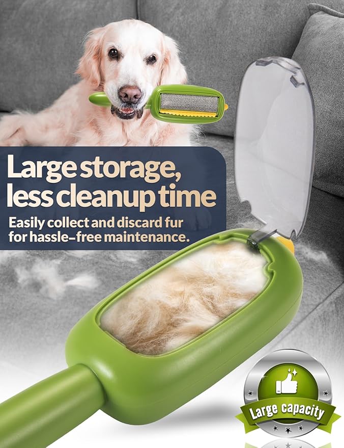 Portable Lint Brush,Reusable Lint Roller,Washable Pet Hair Removal Tool for Clothes,Furniture,Pet Hair Remover for Cats and Dogs Fur,Ideal Replacement for Sticky Refills Lint Roller/Removers-Ruum Studio Home