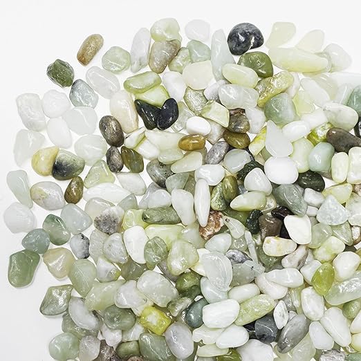 2.5LB Succulent and Cactus Pebbles, 1/5 Inch Jade Pebbles for Indoor Plants, Decorative Gravel for Vases, Bamboo, Succulent, Terrarium, Crafts, Cactus-Ruum Studio Home