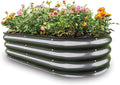 Gardmax Galvanized Raised Garden Bed, Lightweight Planter Boxes Outdoor with Easy Assembly, Large Garden Bed for Vegetables, Fruits, Flower Dark Grey-Ruum Studio Home