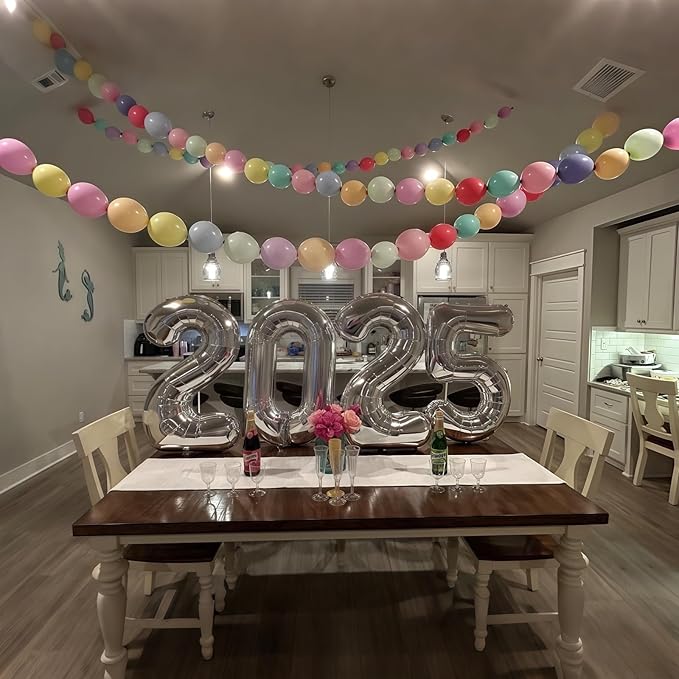 Pastel Rainbow Linking Balloons, 120PCS 6 Inch Colorful Quick Link Balloon Assorted, Multicolor Rainbow Connecting Balloons for Birthday Baby Shower Easter Independence Day Carnival Party Decorations-Ruum Studio Home