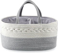PandaEar Baby Diaper Caddy Organizer for Boys Girls, Portable Baby Diaper Basket, Travel Cotton Rope Diaper Caddy Change Organizer for Baby Shower Gifts Newborn Infants-Ruum Studio Home