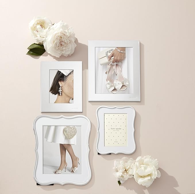 Kate Spade New York Crown Point 8" X 10" Frame, 3.15 LB, Silver-Ruum Studio Home