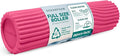 Oceanfoam Tidal Roller - Hot Pink - Muscle Massage Foam Roller for Back Pain & Stretching - Firm and Ergonomic Wide Wave Textured - Yoga, Athletics, & Wellness - Full Size, 20" x 5"-Ruum Studio Home