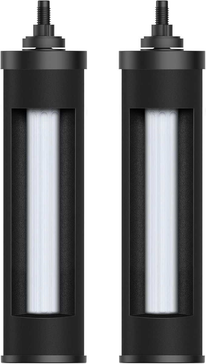 [New Upgraded Ultrafiltration] AQUACREST Black Water Filter, Replacement for Berkey® BB9-2® Black Purification Elements, Berkey® Gravity Water Filter System, 2 Pack-Ruum Studio Home