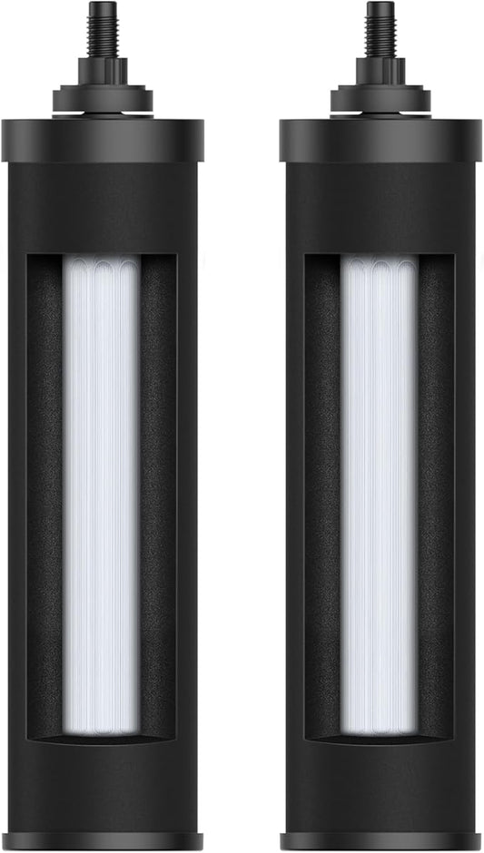 [New Upgraded Ultrafiltration] AQUACREST Black Water Filter, Replacement for Berkey® BB9-2® Black Purification Elements, Berkey® Gravity Water Filter System, 2 Pack-Ruum Studio Home