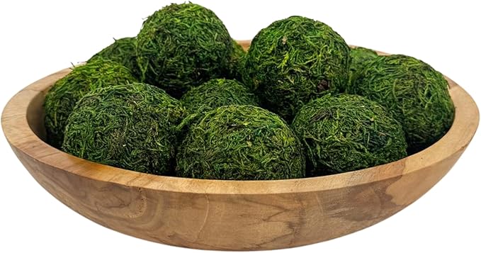 ANDALUCA Decorative Green Moss Balls Bowl Filler Orbs (Pure Moss)-Ruum Studio Home