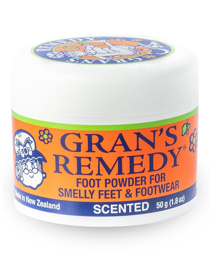 Gran's Remedy Scented Foot Powder - Effective Odor Eliminator & Moisture Absorbing Shoe Deodorizer for Shoes and Feet - Travel Size Freshness - Citrus-Ruum Studio Home