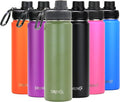 Drinco Stainless Steel Water Bottle Spout Lid Vacuum Insulated Double Wall Water Bottle Wide Mouth (40oz 32oz 22oz 18oz 14oz) Leak Proof Keeps Cold or Hot (22 oz, 22oz Forest)-Ruum Studio Home