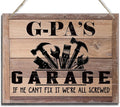 Rustic Wood Sign - Father's Day & Grandpa's Gift - Decor Hanging Wall Art - 'If He Can't Fix It...'-Ruum Studio Home