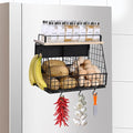 Large Magnetic Shelf for Fridge, Fruit and Vegetable Storage Wire Basket, Potato And Onion Storage Bin for Kitchen Organizers, Magnetic Spice Rack for Refrigerator, Kitchen Counter, RV and Laundry-Ruum Studio Home