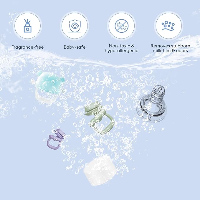 300 Professional Deep Cleaning Detergent Tablets for All Baby Bottle Washers, Washer Tablets for Bottle Washer and Sterilizer and Dryer, Easy to Use-Ruum Studio Home