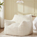 Giant Bean Bag Chairs for Adults Teens, Large Bean Bag Sofa Chairs with Filling Comfy Fuzzy BeanBag Chair with Armrests for Bedroom Living Room Reading-Ruum Studio Home