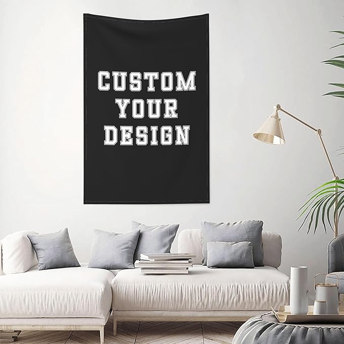 Custom Tapestry For Wall Bedroom Custom Backdrop Personalized Image Text Photo Customized Funny Tapestry Banners And Signs Vertical Model Tapestrys-Ruum Studio Home
