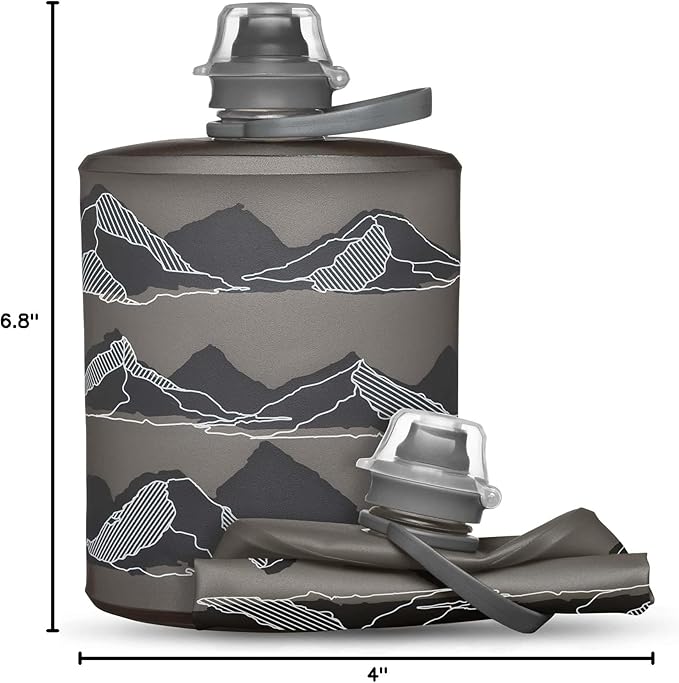 HydraPak Stow - Collapsible Backpacking Water Bottle (350ml, 500ml, 1L) - BPA Free, Ultra Light, Spill-Proof Twist Cap-Ruum Studio Home