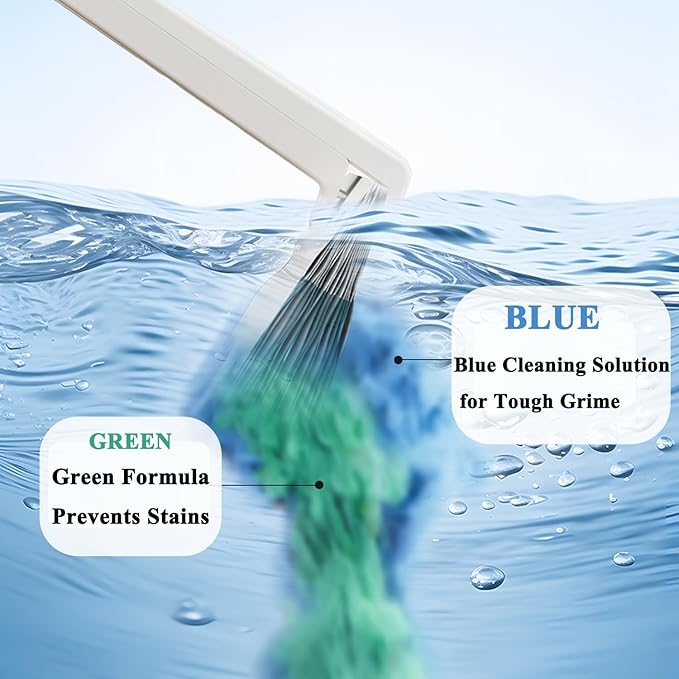 Disposable Toilet Brush with Replaceable Heads, Wall-Mounted Holder, Hygienic Bathroom Cleaning Tool (32 Refills)-Ruum Studio Home