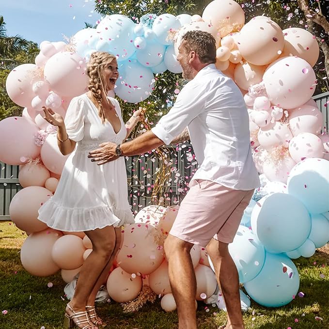 130pcs Light Blue Balloons Different Sizes 18" 12" 10" 5" Baby Blue Balloons for Boys Girls Birthday Baby Shower Gender Reveal Wedding Children's Day Decorations-Ruum Studio Home