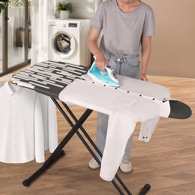 Extra Large Ironing Board with Large Hang Rail in 53" L x 20" W-Ruum Studio Home