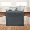 Solino Home Linen Hemstitch Table Runner 36 Inches - 100% Pure Linen Dark Grey Table Runner 14 x 36 Inch Ideal for Dresser and Coffee Tables - Classic Hemstitch - Thanksgiving-Ruum Studio Home