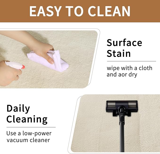 Sour Lemon 6x9 Soft Fluffy Machine Washable Non Slip Carpet Rugs for Living Room, Bedroom, Playroom, Kid's Room - Fluffy Home Decor-Ruum Studio Home
