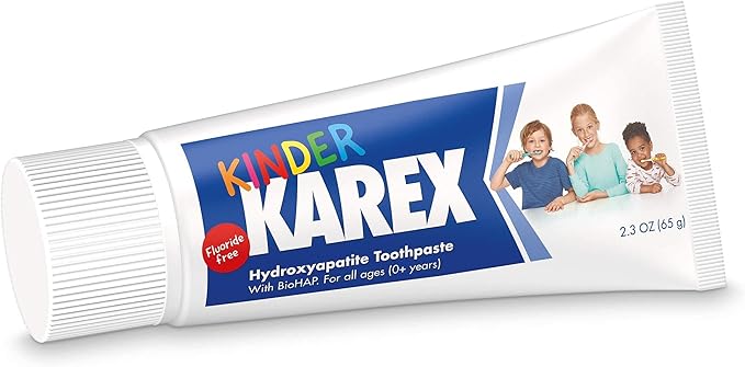 Kinder Karex Hydroxyapatite Kids Toddler Toothpaste I Fluoride Free I Clinically Tested I 2.3 oz-Ruum Studio Home