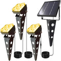 Solar Spotlights Outdoor Waterproof IP65 Landscape Spot Lights with Metal Stake 42ft Cable 3-in-1 Warm White Auto On/Off Dusk to Dawn Flag Pole Uplights for Fence Pathway Trees Garden Yard-Ruum Studio Home