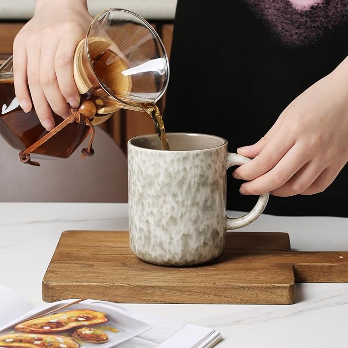17 OZ Coffee Mugs Set of 6, Modern Mugs Set with handle for Tea/Latte/Cappuccino/Milk/Cocoa.-Ruum Studio Home