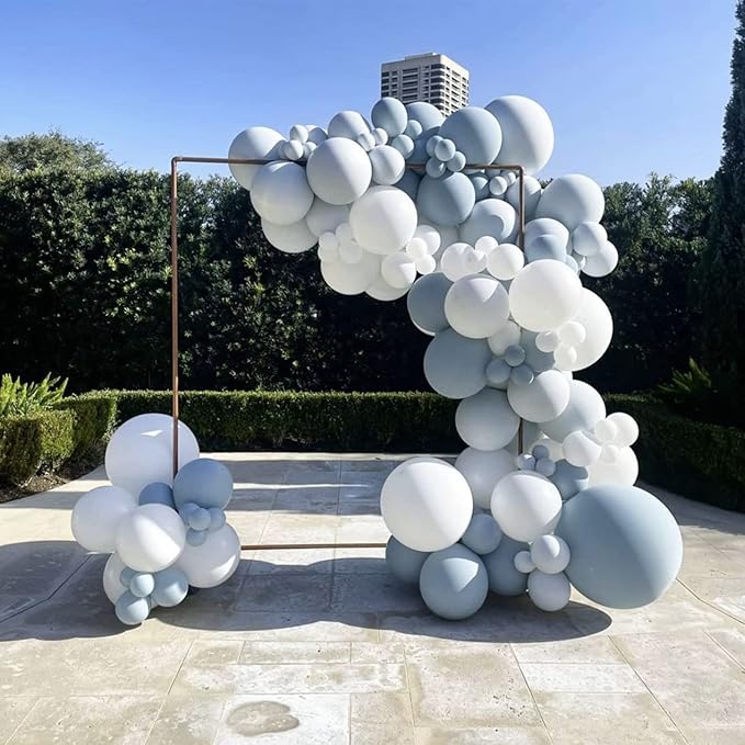 130pcs Gray Balloons Different Sizes 18" 12" 10" 5" Pastel Gray Balloons for Boys Girls Birthday Baby Shower Gender Reveal Wedding Decorations-Ruum Studio Home