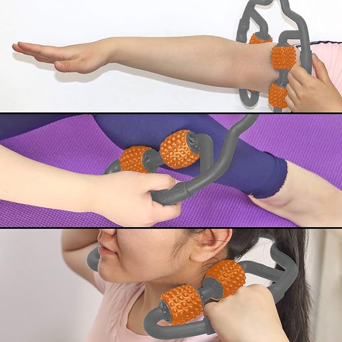 Cellulite Massage Tool Deep Fascia Massager & Dimpled Skin Remover for Legs - Anti-Cellulite Roller Tech with Lymphatic Drainage, Smooth Skin & Pain Relief for Thighs & Buttocks Sculpting-Ruum Studio Home