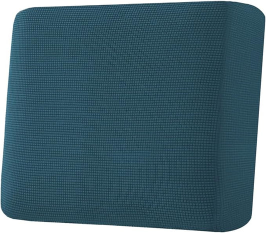 H.VERSAILTEX Super Stretch Individual Seat Cushion Covers Sofa Covers Couch Cushion Covers Slipcover Sets Thick Jacquard Textured Twill Fabric (1 Piece Chair Cushion Cover, Deep Teal)-Ruum Studio Home