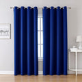 ChrisDowa Grommet Blackout Curtains for Bedroom and Living Room - 2 Panels Set Thermal Insulated Room Darkening Curtains (Royal Blue, 52W x 95L)-Ruum Studio Home