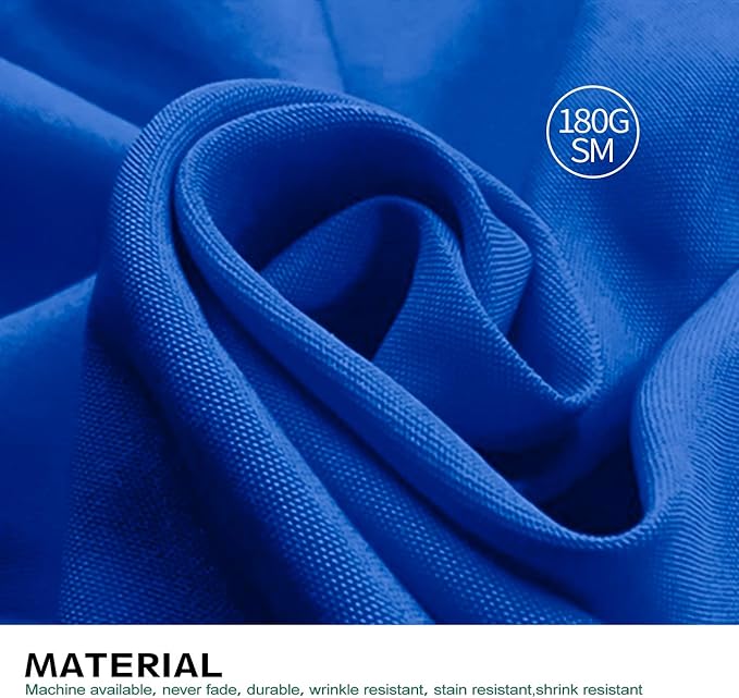 Surmente Blue Tablecloth 90 x 132-inch Rectangular Polyester Table Cloth for Weddings, Banquets, or Restaurants-Ruum Studio Home