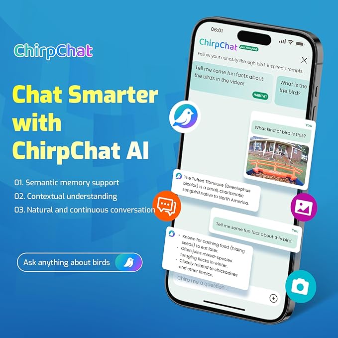 Smart Bird Feeder with Camera, Seamlessly Integrated Solar Panel Birdwatching Camera with SD Card, Lifetime Free AI Identify Bird Species&Auto Video Capture, House Warming Gifts with Greeting Card-Ruum Studio Home