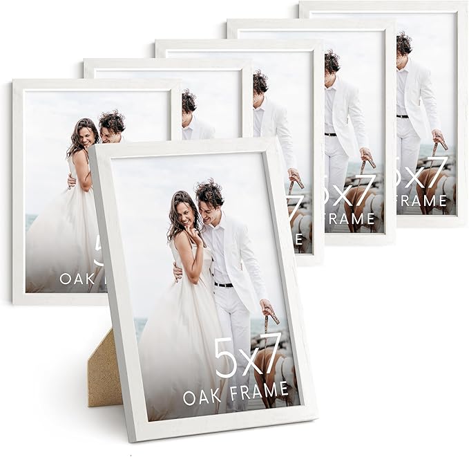 HAUS AND HUES Standalone White Oak Frame Set of 6-5x7-Ruum Studio Home