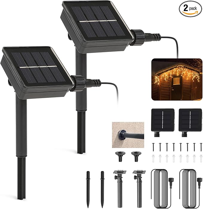 Replacement Solar Light Parts-Solar Light Replacement Tops ED Panel Lantern Lid,Panel (Two Pieces)-Ruum Studio Home