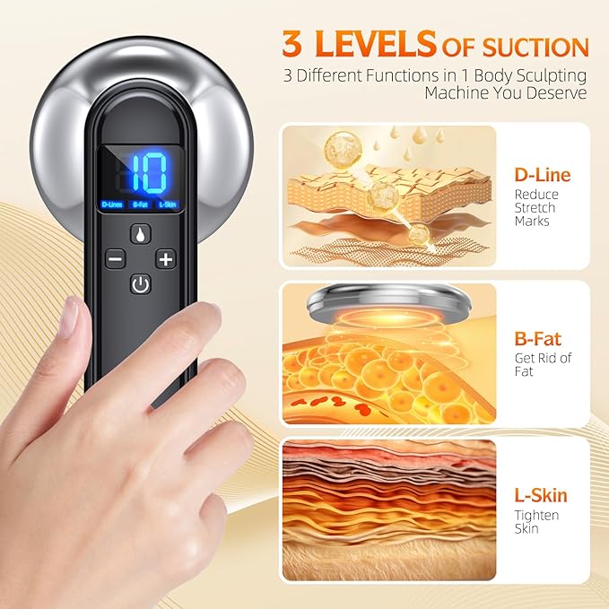 Body Sculpting Machine - Professional Cordless Cellulite Massager - Suitable for Belly, Neck, Leg, Hip, Arm-Ruum Studio Home