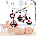 Montessori Mobile Baby for Crib,Black and White Baby Crib Mobile with Music for Boys & Girls,High Contrast Hanging Crib Toys, Newborn Visual Stimulation to Engage-Ruum Studio Home