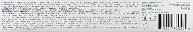 Desert Essence Tea Tree Oil Toothpaste - Mint - 6.25 Ounce - Refreshing Taste - Deep Cleans Teeth & Gums - Helps Fight Plaque - Sea Salt - Pure Essential Oil - Baking Soda - Promotes Healthy Mouth-Ruum Studio Home