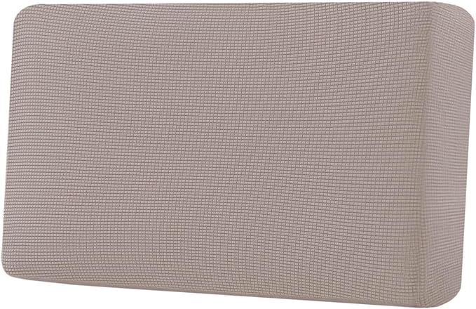 H.VERSAILTEX Super Stretch Individual Seat Cushion Covers Sofa Covers Couch Cushion Covers Slipcover Sets Thick Jacquard Textured Twill Fabric (1 Piece Loveseat Cushion Cover, Sand)-Ruum Studio Home