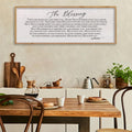 LuZhiQiang The Blessing Christian Song Lyrics Wall Decor 40''×15'' Scripture May The Lord Bless You Bible Verse Wall Art Sign (Wood)-Ruum Studio Home