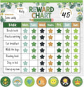 Reward Chart for Kids,Magnetic Behavior Chore Chart for Kids at Home,26 Eucalyptus Chore Charts,1960 Star Stickers,56 Reward Stickers,Incentive Chart to Develop Responsibility and Good Habits,Greenery-Ruum Studio Home
