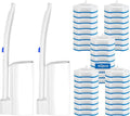 KOKL Disposable Toilet Brush, Toilte Wand Kit, Toilet Brushes and Holders with 40 Refills, Toilet Bowl Brush, Toilet Bowl Cleaning Wands, Toilet Cleaning System for Bathroom Maintenance(2-Set)-Ruum Studio Home